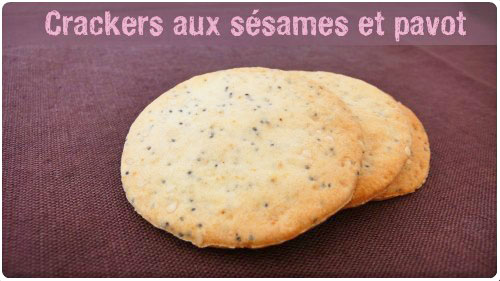 crackers-pavot-sesame2 Crackers aux sésames et pavots