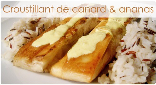 croustillant-canard-ananas2 Croustillant de canard en sucré salé