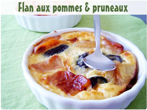 flan-aux-pommes-et-pruneaux Flan aux pommes et aux pruneaux