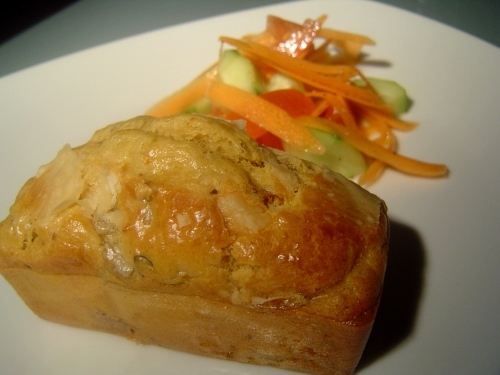 Cake italien et crudités en salade undefined