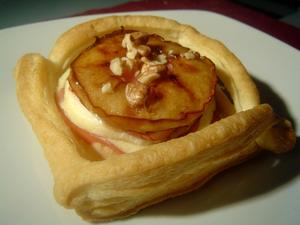 Croustade de chèvre aux pommes