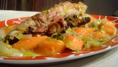 Filet mignon pruneaux et carottes Filet mignon pruneaux et carottes