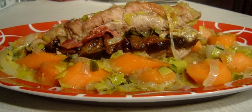 Filet mignon pruneaux et carottes Filet mignon pruneaux et carottes