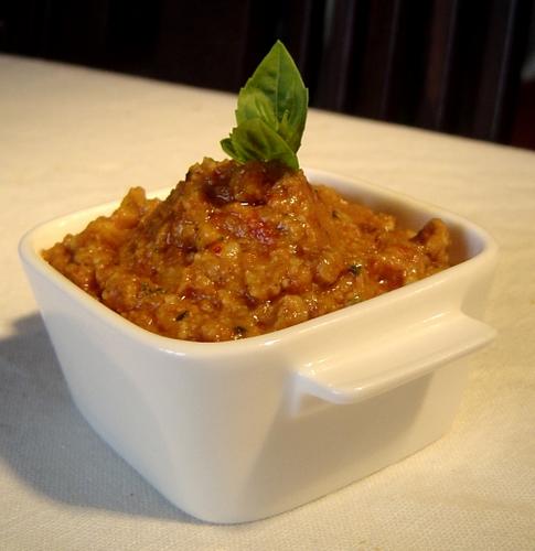 Buffet : dips pesto rosso