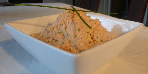 Buffet : rillettes de saumon