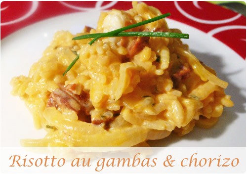 risotto-chorizo-gambas21 Risotto au gambas et chorizo