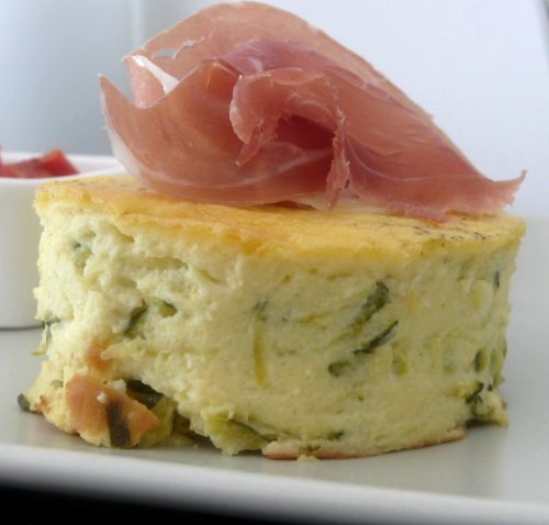 clafoutis-courgette2 Clafoutis de courgettes au chèvre frais