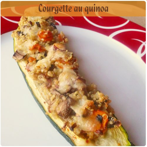 courgette-farcie31 Courgettes farcies au quinoa, petits légumes et jambon de parme