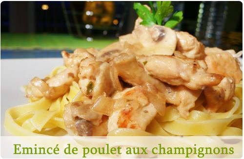 emince-poulet-champignon21 Emincé de poulet aux champignons et tagliatelles