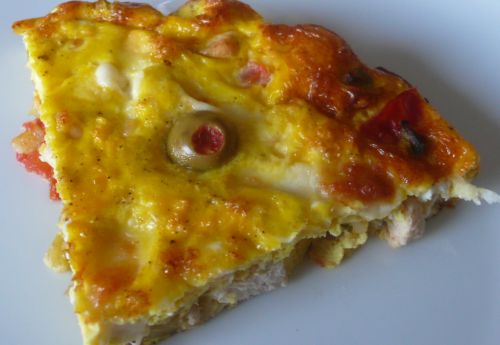 omelette-italienne2 Omelette à litalienne au poulet et mozza