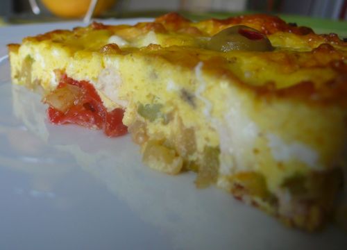 omelette-italienne3 Omelette à litalienne au poulet et mozza