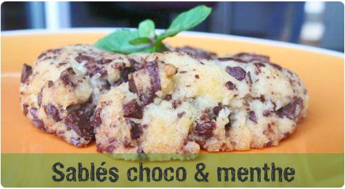 sable-choco-menthe31 Sablés chocolat / menthe