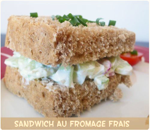 sandwich-concombre1 Sandwich au fromage frais et concombre
