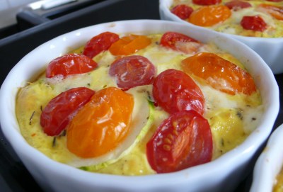 clafoutis-cerise-step3 Clafoutis de tomates cerises au saint paulin