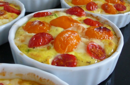 clafoutis-cerise-step4 Clafoutis de tomates cerises au saint paulin