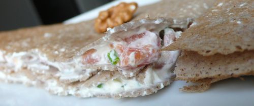galette-bretonne-saumon Galettes bretonnes au saumon fumé et noix