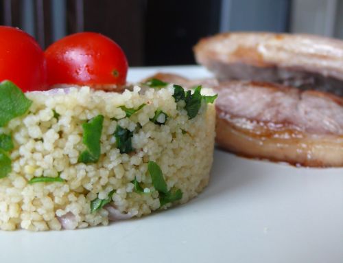 taboule-roquette Taboulé de roquette et ses côtes dagneau grillées