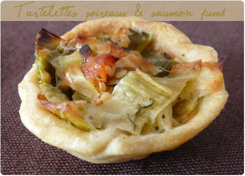 tartelette-poireaux-saumon1 Mini tartelettes au poireaux crémeux et saumon