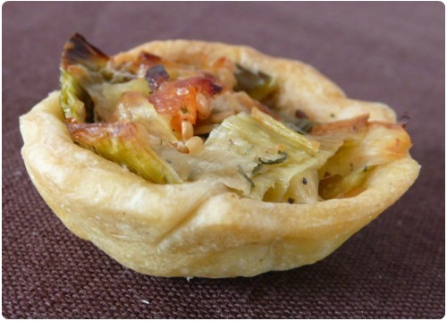 tartelette-poireaux-saumon21 Mini tartelettes au poireaux crémeux et saumon