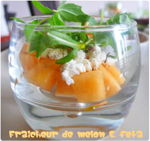 verrine-melon-feta1 Verrines fraicheur de melon