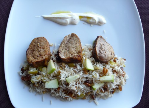 filet-mignon-colombo3 Filet mignon au colombo et riz aux fruits secs et pomme
