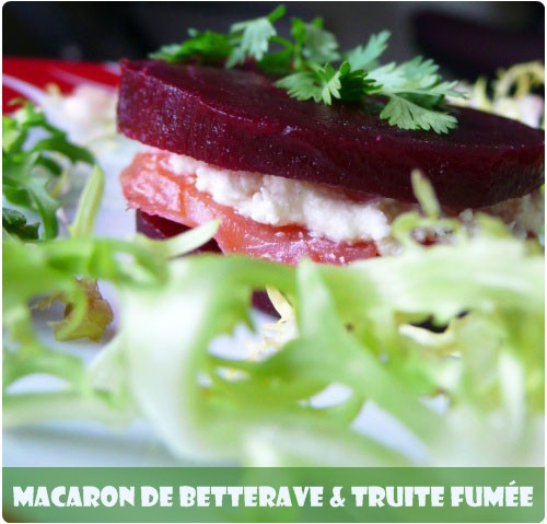 macaron-betterave41 Macarons de betterave à la truite fumée