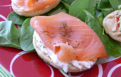 muffin-saumon Muffin anglais au saumon fumé
