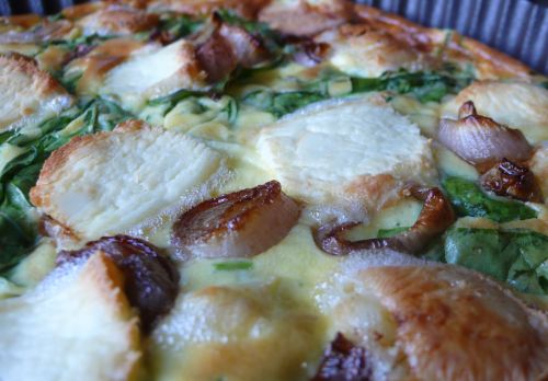 tarte-herbe-fromage2 Tarte aux échalotes confites et chèvre de Chavignol