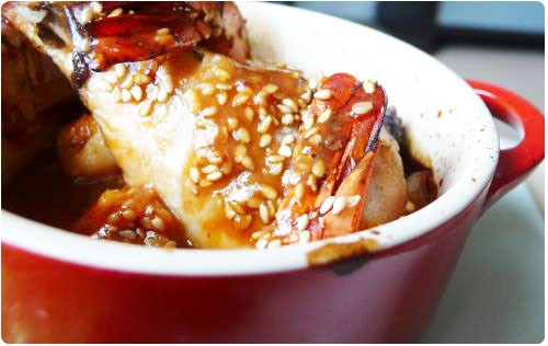 cocotte-poulet-crevette-thai21 Cocottes de poulet et crevettes à la thaï