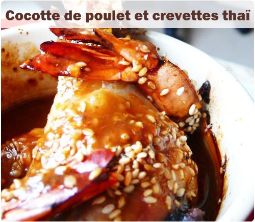 cocotte-poulet-crevette-thai31 Cocottes de poulet et crevettes à la thaï