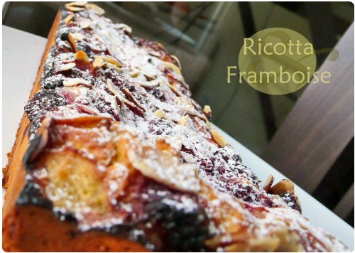 gateau-ricotta-framboise3 Gâteau de ricotta à la noix de coco et framboise