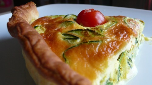 quiche-indienne Clafoutis de courgettes à lindienne