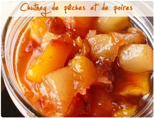 chutney-peche-poire2 Chutney pêche / poire