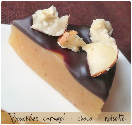 bouchee-caramel-chocolat-noisette Bouchées au caramel pour fondre de plaisir