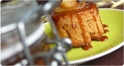 charlotte-pomme2 Mini charlottes de pain dépice aux pommes, sauce caramel