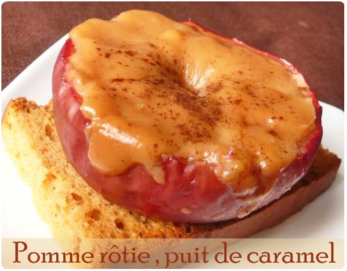 pomme-puit-caramel Pommes rôties et son puit de caramel