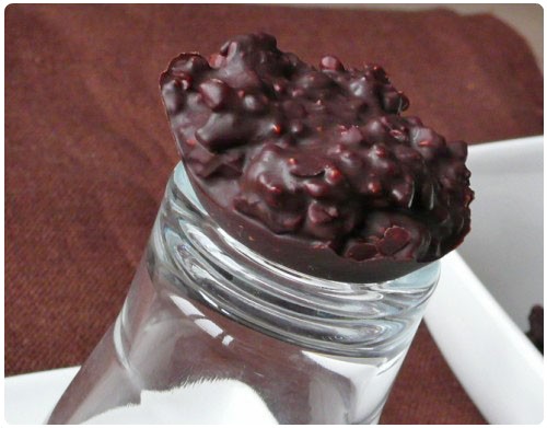 bouchee-raisin-praline2 Rochers pralins et raisins secs