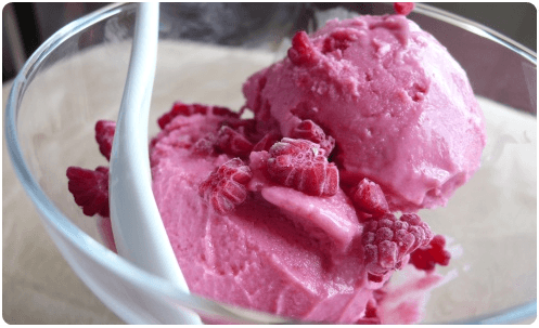 glace-framboise Sorbet à la framboise en vidéo