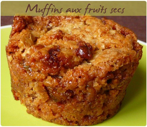 muffin-eclat Muffins aux éclats de fruits secs caramélisés