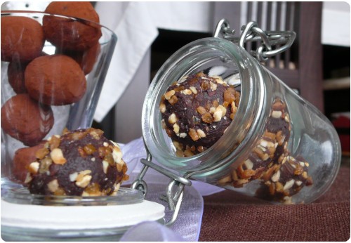 truffe-orange-praline2 Les truffes en folie pour noël : Pensez à vos paniers gourmands