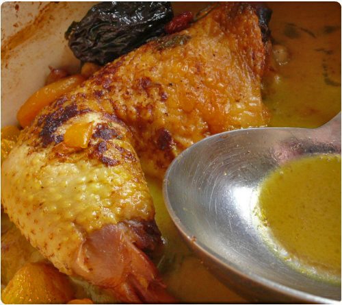 poulet-confit-fruits-secs3 Confits de poulet aux fruits secs