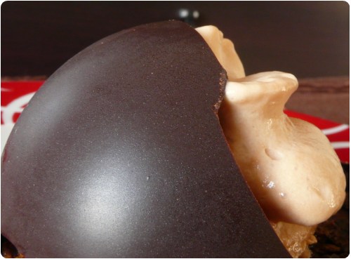mousse-mars2 Mousse de Mars sous dôme de chocolat, croustillant crêpes gavottes