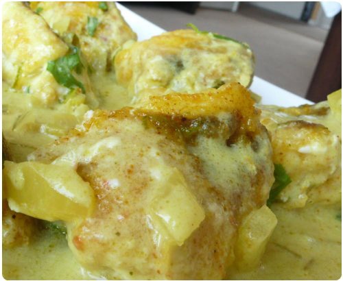 Médaillons de lotte au curry et citron vert