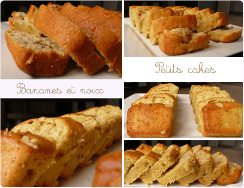 Gâteau de bananes et noix