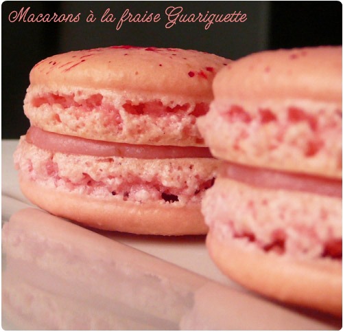 macaron-fraise Macarons à la fraise