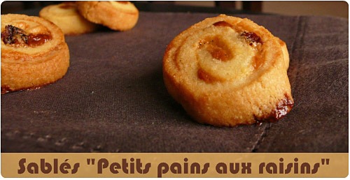 pain-raisins-sable Sablés “trompe l’oeil” : les pains aux raisins