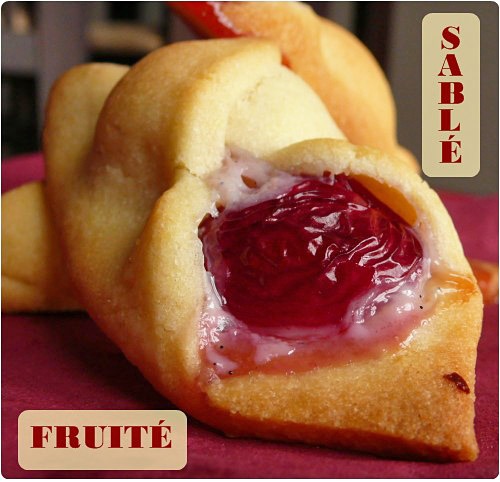 sable-oranais3 Sablés “trompe l’oeil” : oranais aux cerises