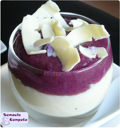 semoule-vanille-compote4 Verrines de semoule vanillée et compote multifruits
