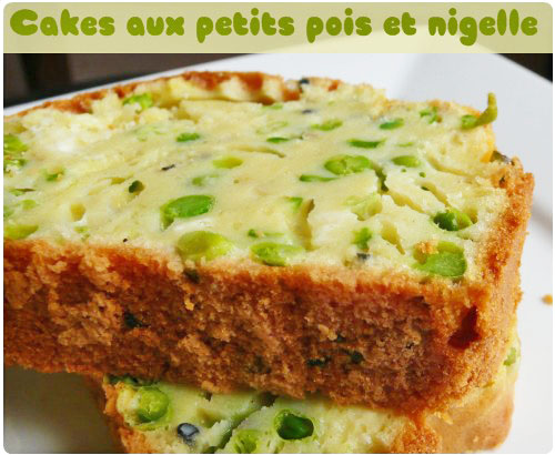 cake-petit-pois2 Cake aux petits pois, chèvre et nigelle