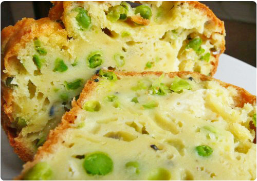 cake-petit-pois3 Cake aux petits pois, chèvre et nigelle